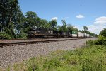 NS 4261 and 4347 take train 25P west at Cove PA